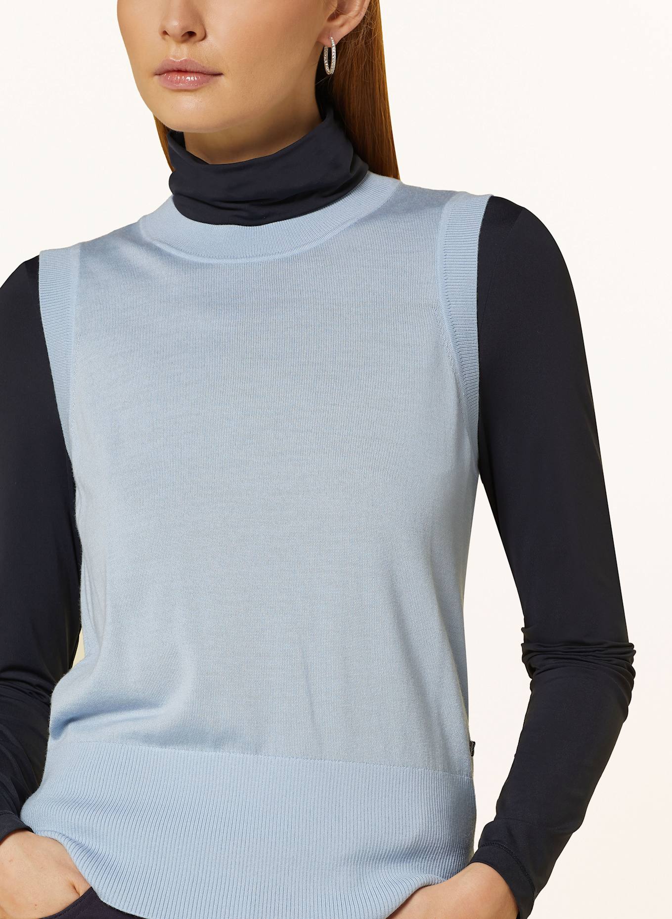 BOGNER Stricktop ISOLA: HELLBLAU