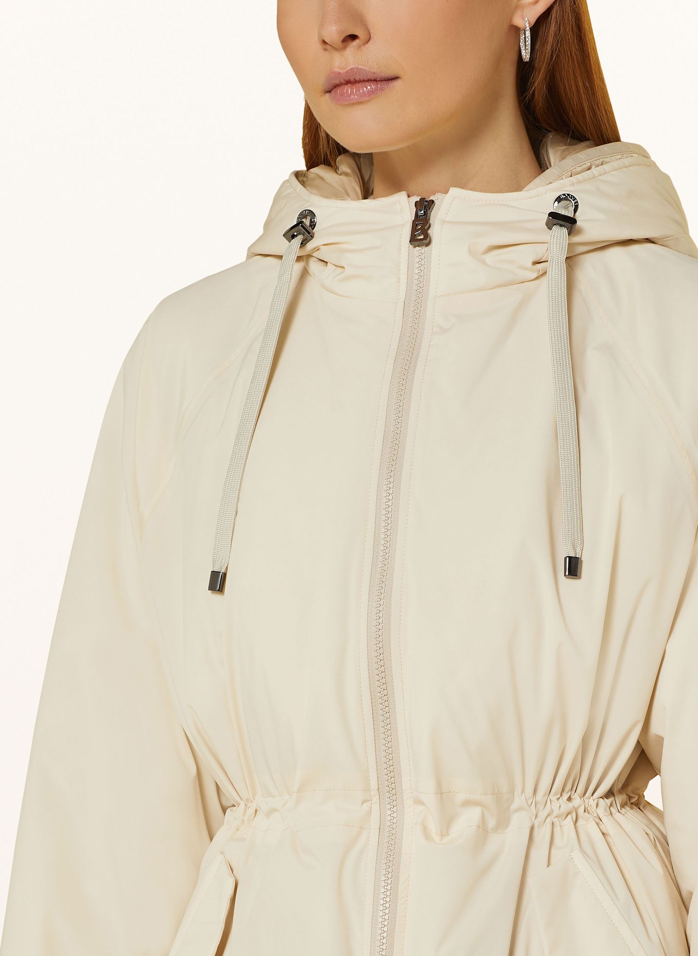 BOGNER ROXANE parka with removable panel: CREAM