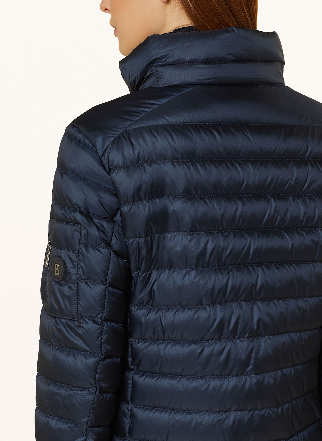 BOGNER FARAH down jacket with detachable hood: DARK BLUE