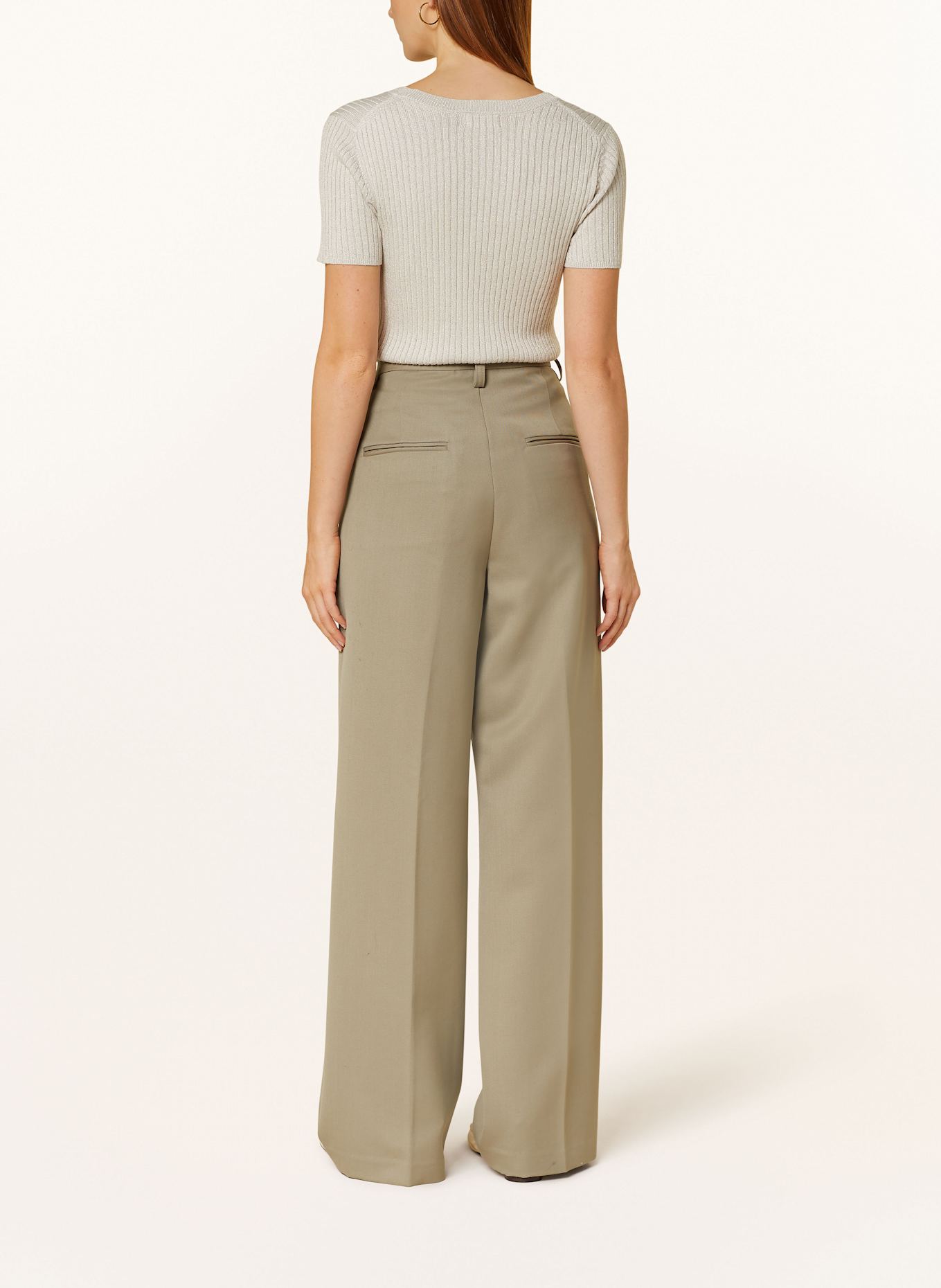 darling harbour long padded short-sleeve shirt sweatshirt jacket: BEIGE/ SILVER