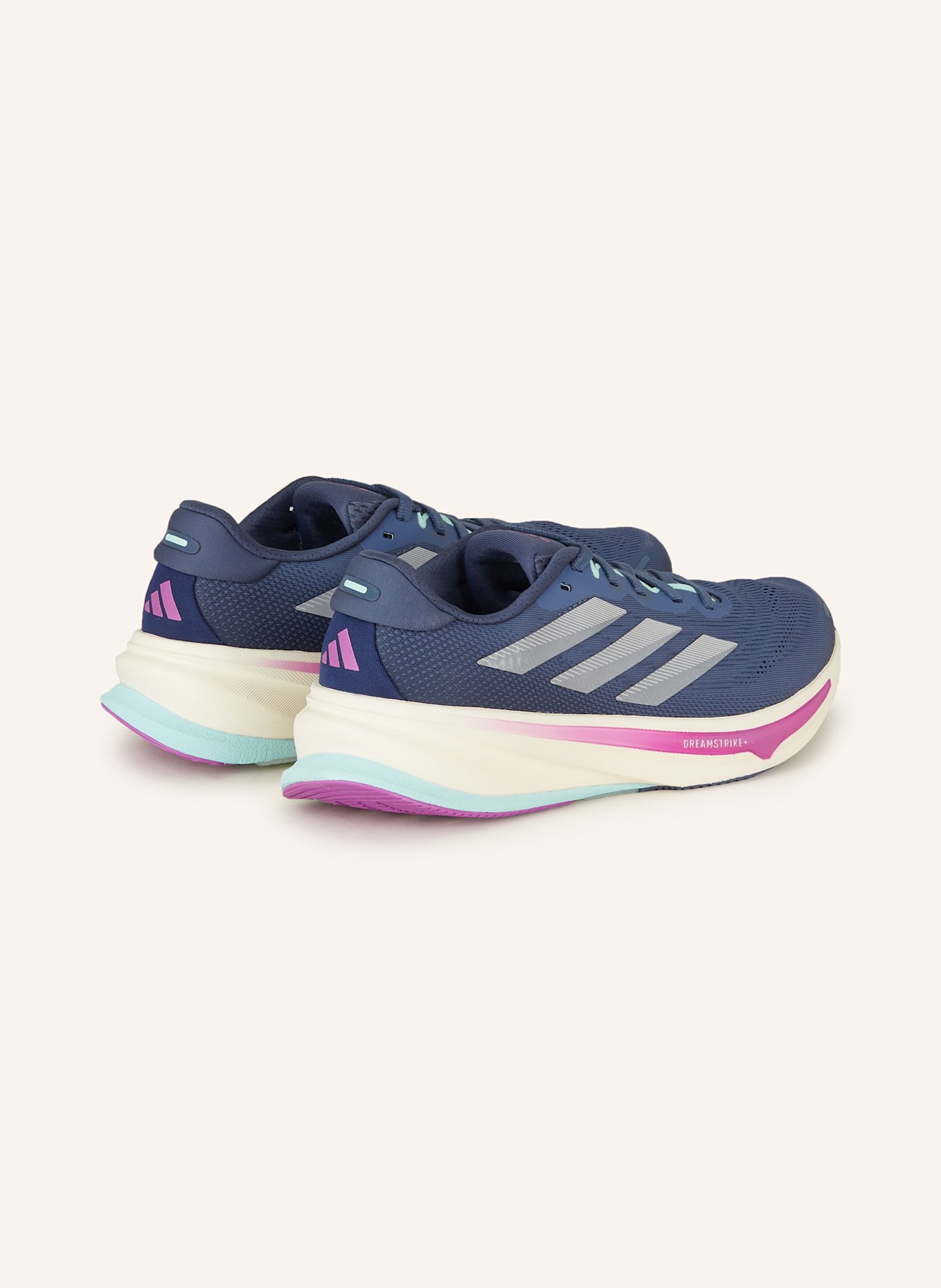 adidas SUPERNOVA RISE 2 LAUFSCHUH: BLAUGRAU/ GRAU/ MINT