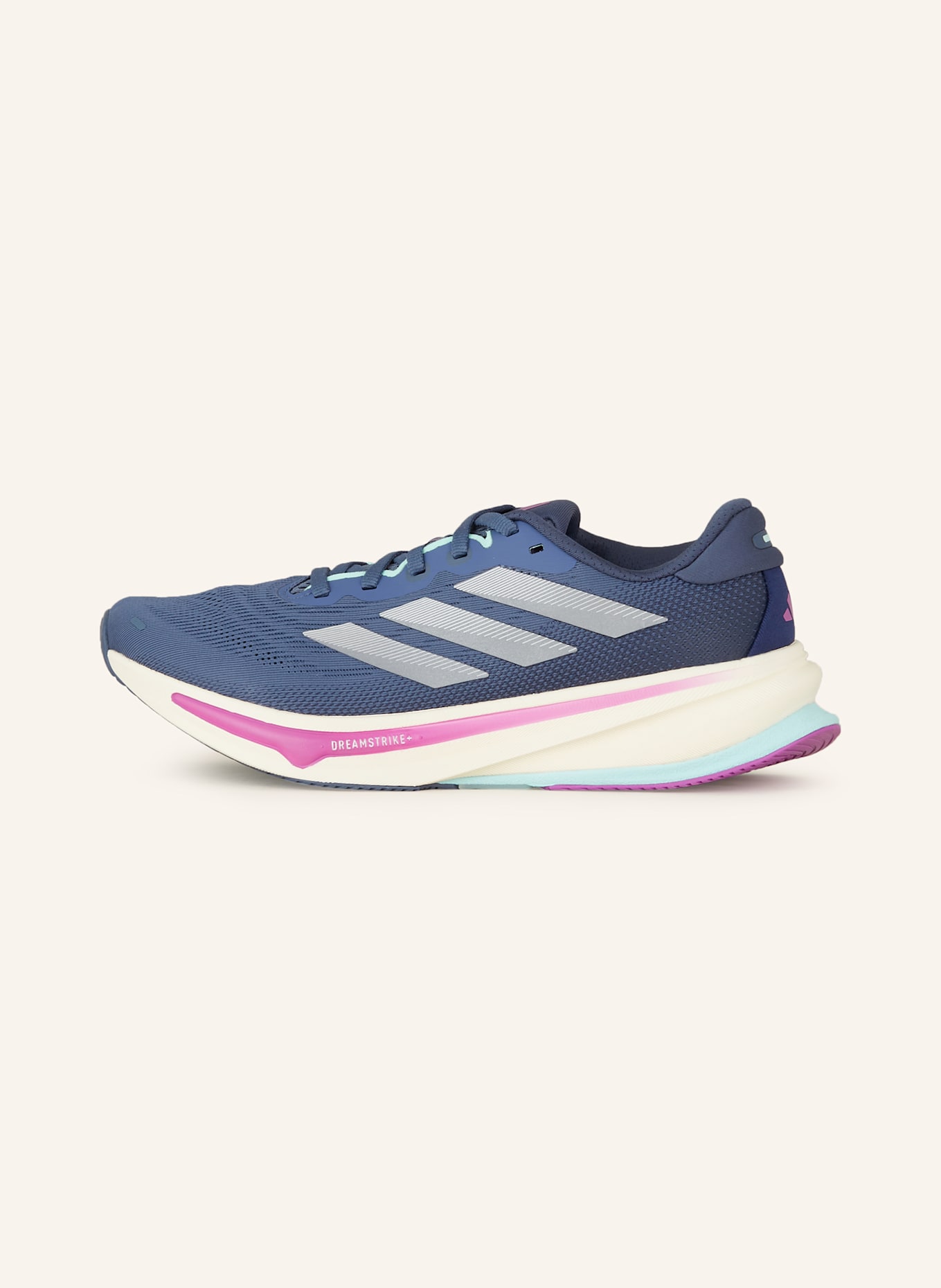 adidas SUPERNOVA RISE 2 LAUFSCHUH: BLAUGRAU/ GRAU/ MINT