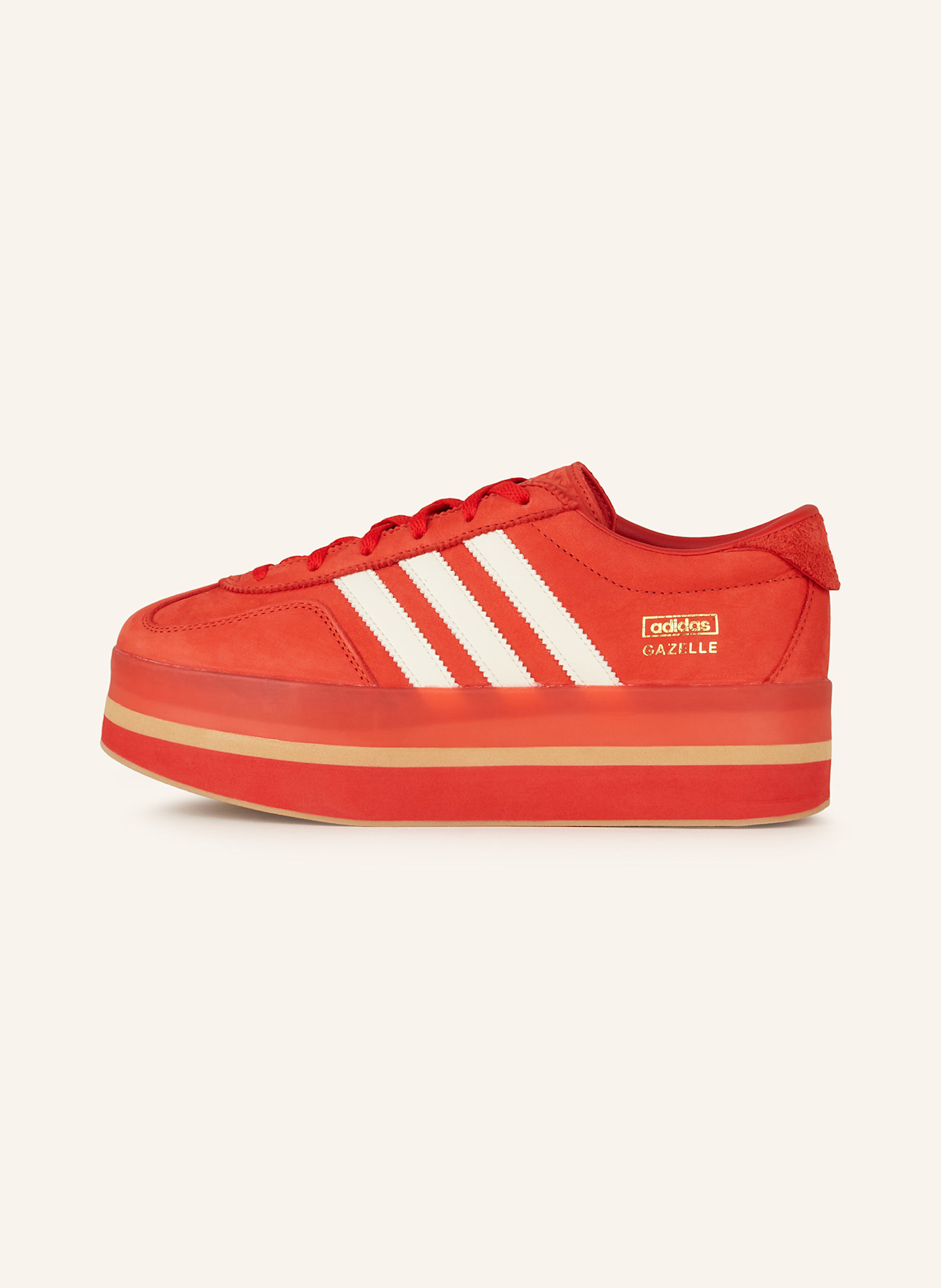 adidas Originals Sneaker GAZELLE STACK: ROT/ WEISS