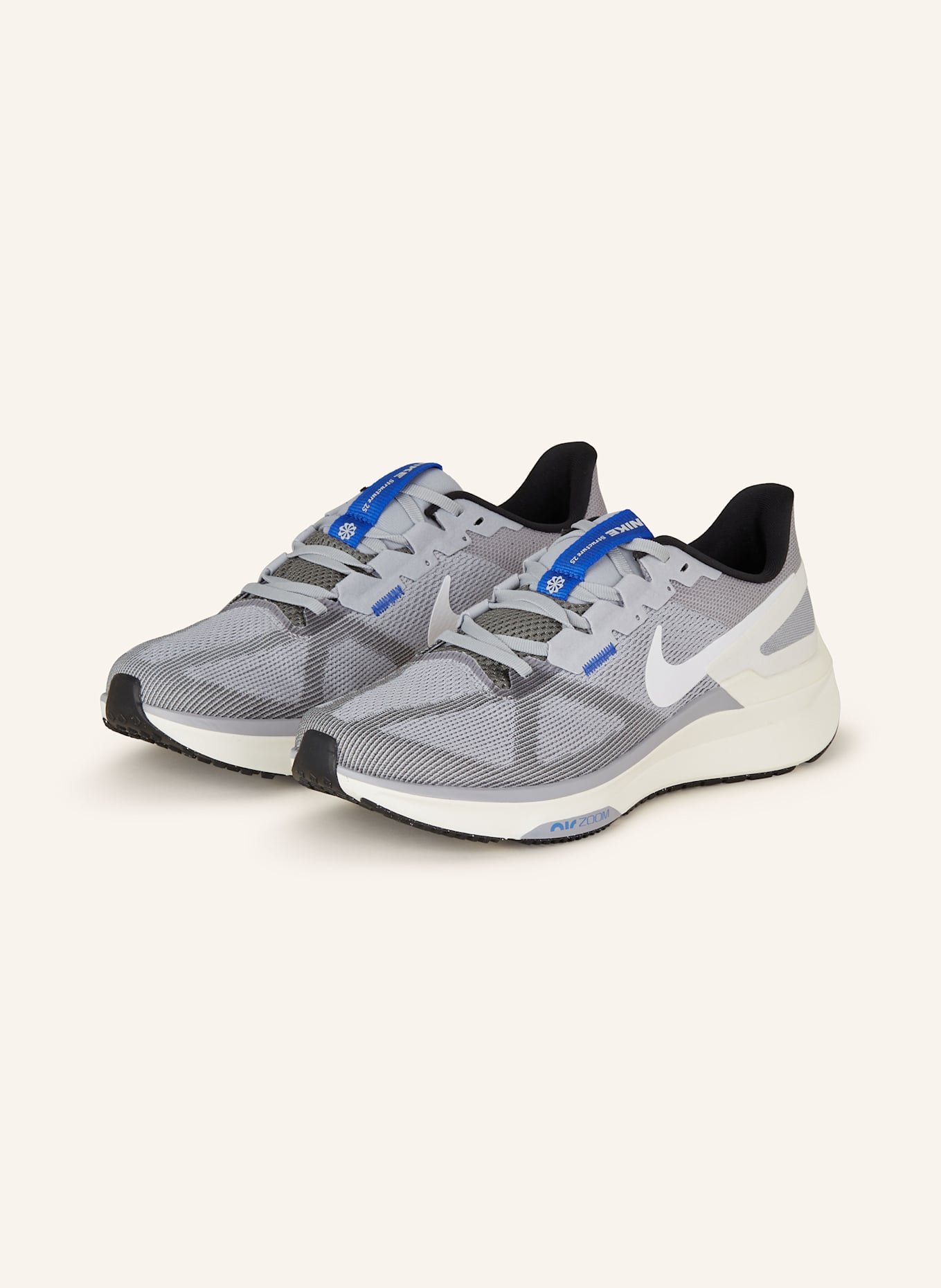 Nike Laufschuhe AIR ZOOM STRUCTURE 25: BLAUGRAU/ GRAU/ WEISS