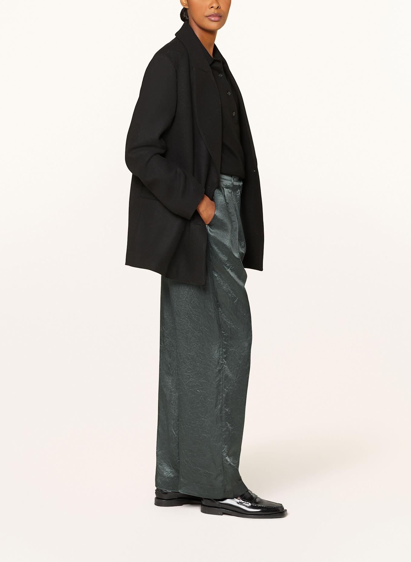 Marc O'Polo Marlenehose aus Satin: DUNKELGRÜN