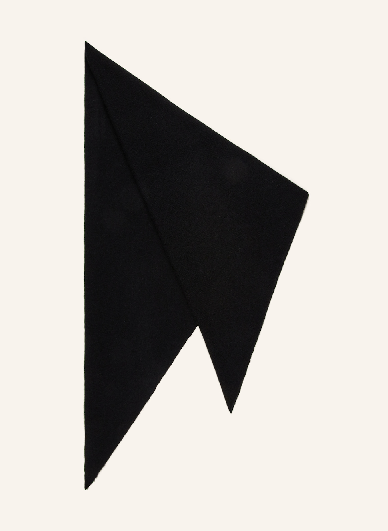 darling harbour Triangular scarf in cashmere: BLACK