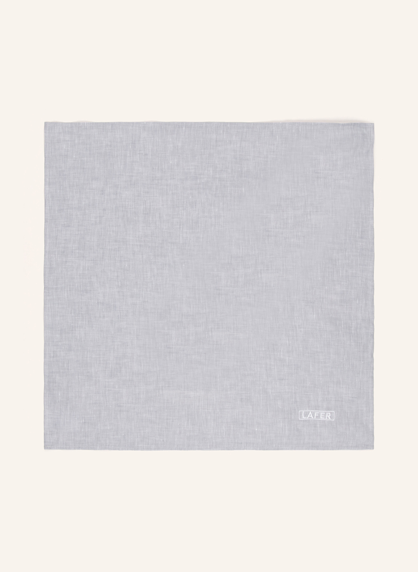 JOHANN LAFER EDITION 4er-Set Stoffservietten aus Leinen: GRAU