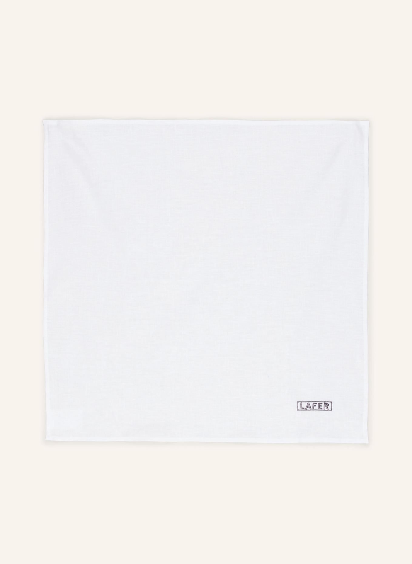 JOHANN LAFER EDITION 4er-Set Stoffservietten aus Leinen: WEISS