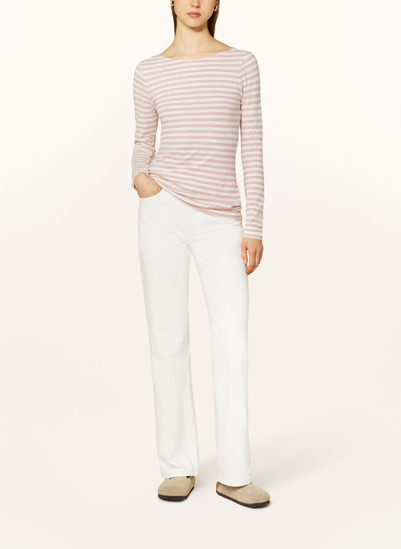 Marc O'Polo Longsleeve: WEISS / ROSÉ