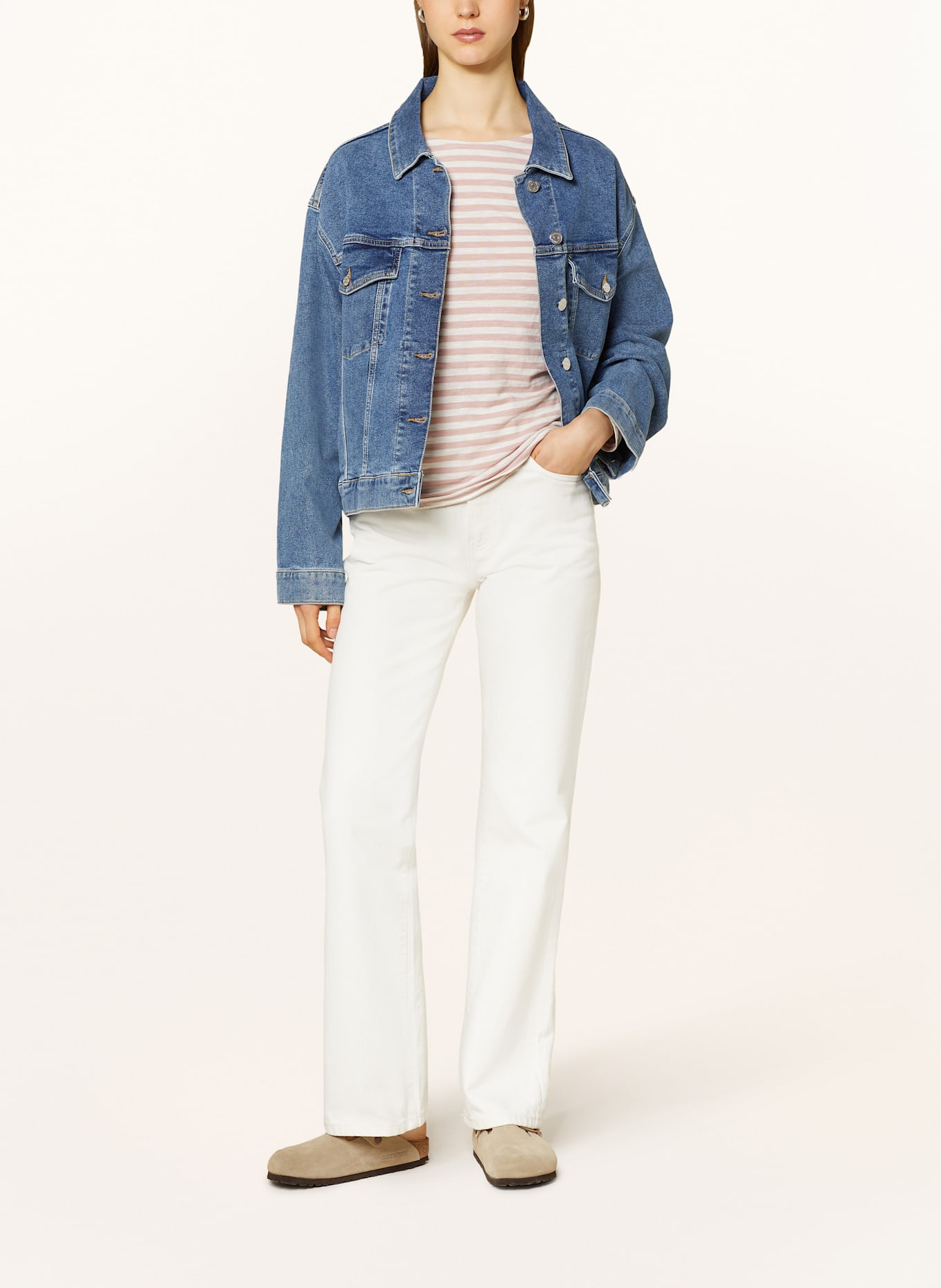 Marc O'Polo Longsleeve: WEISS / ROSÉ