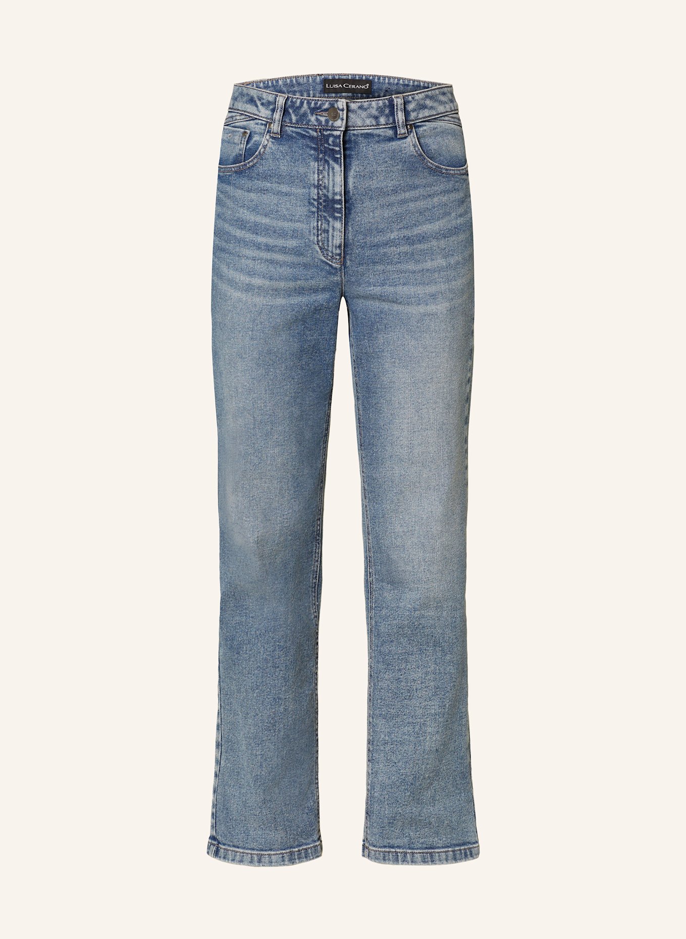 LUISA CERANO Straight Jeans: 234 blue