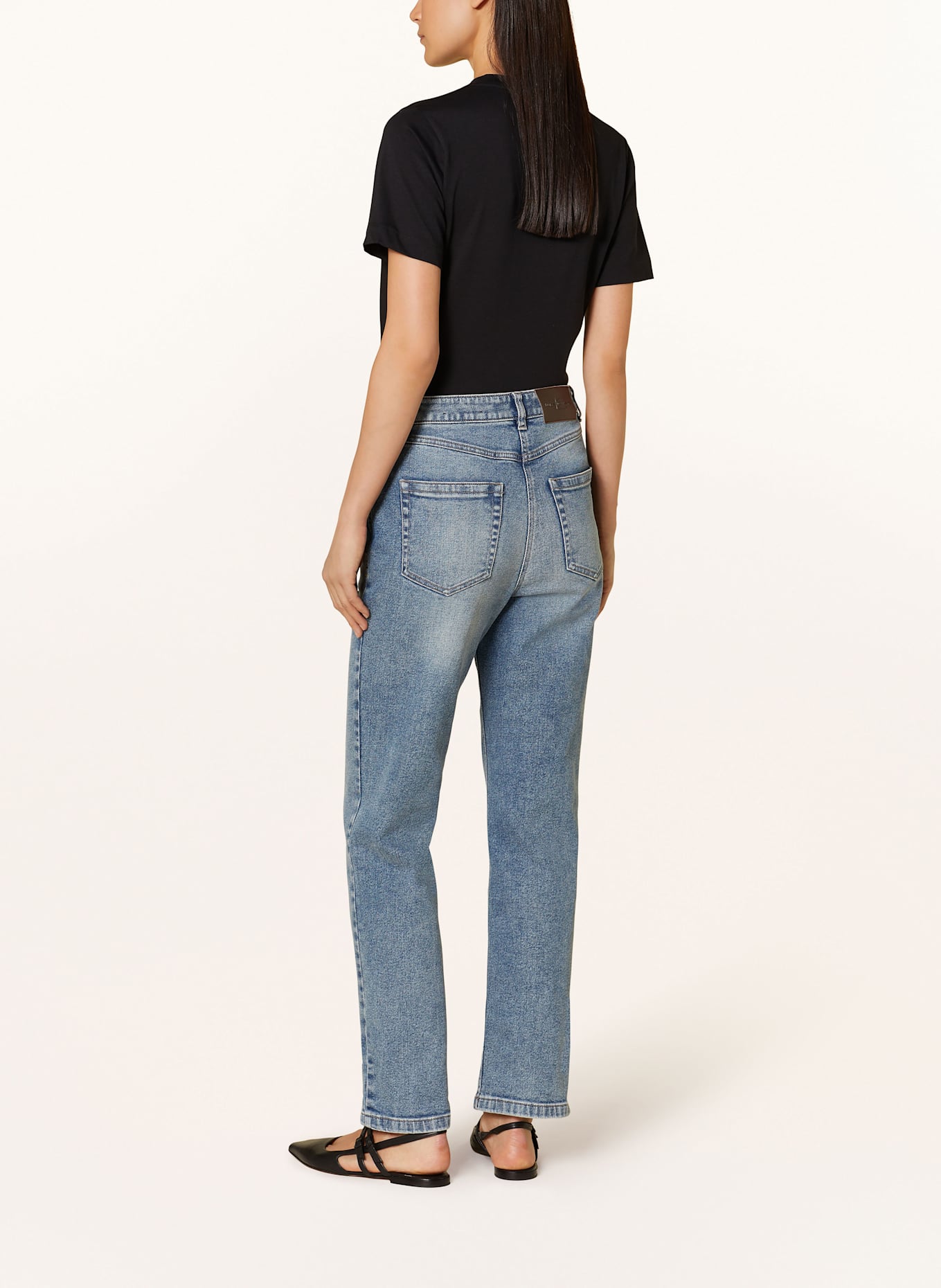 LUISA CERANO Straight Jeans: 234 blue