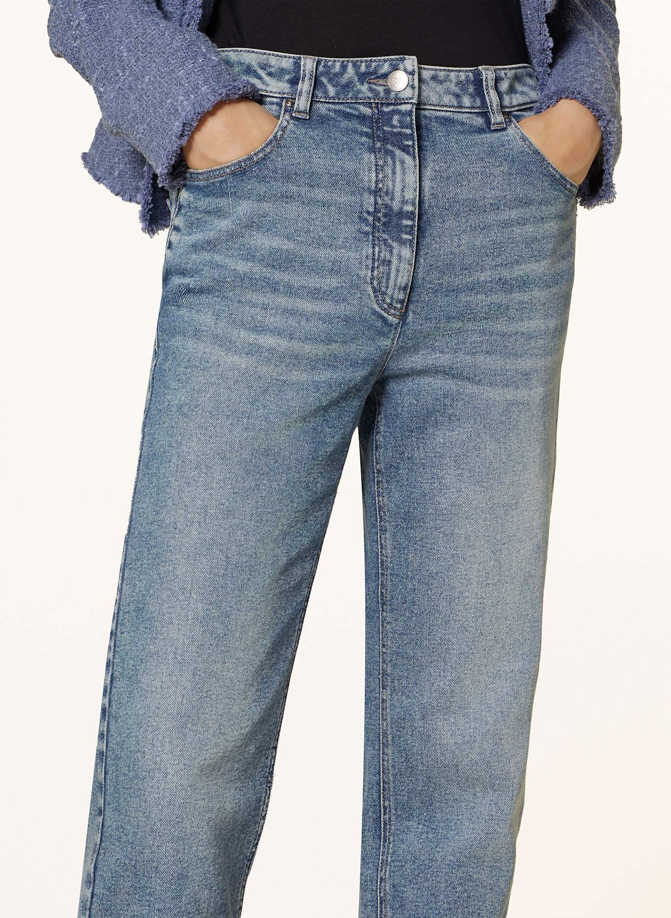 LUISA CERANO Straight Jeans: 234 blue