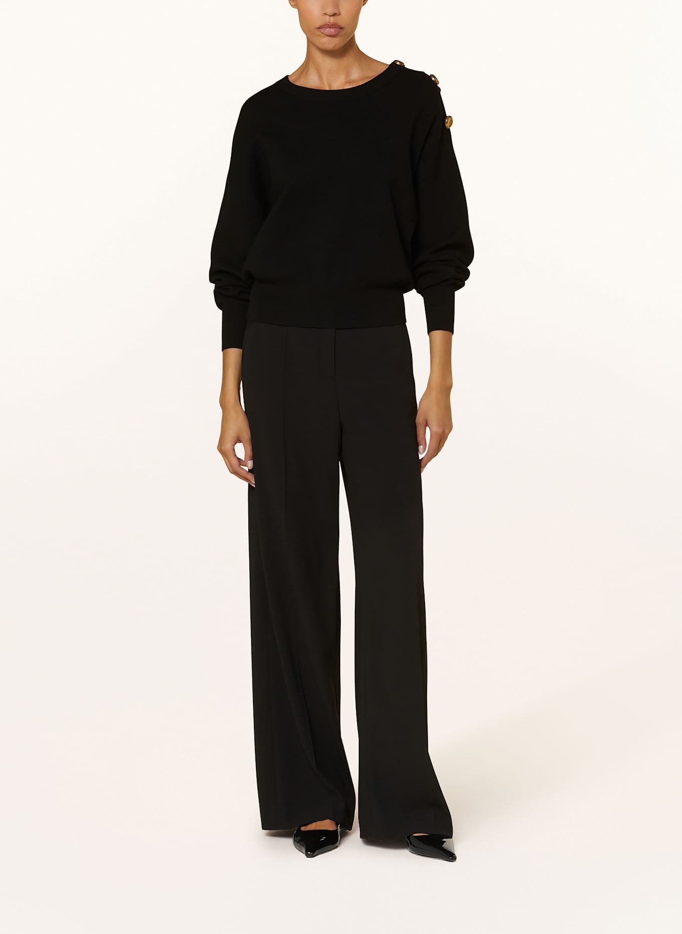LUISA CERANO Sweater: BLACK
