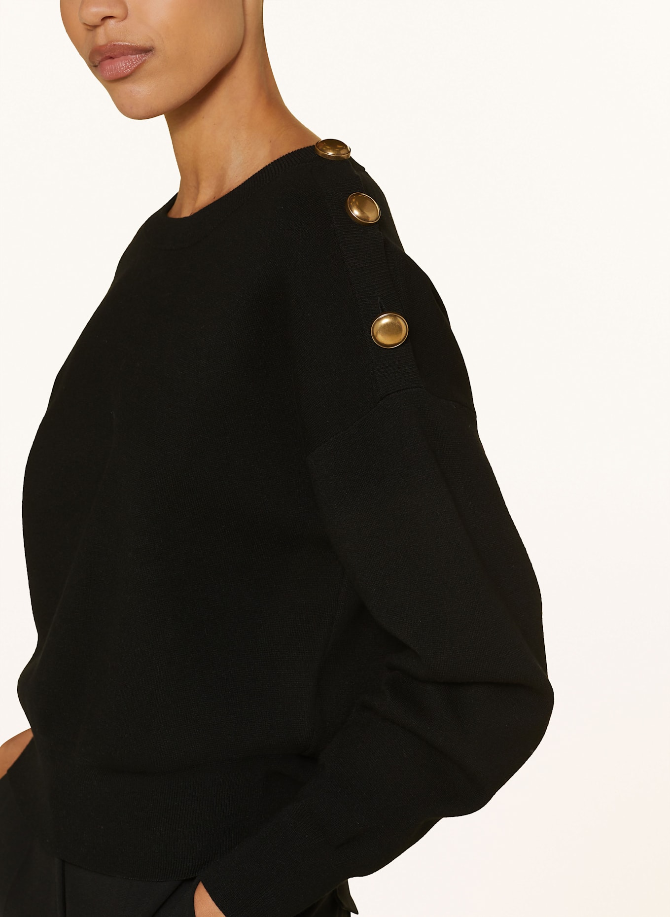 LUISA CERANO Sweater: BLACK