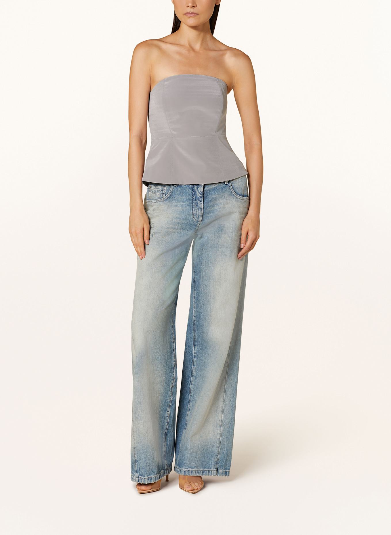 LUISA CERANO Off-Shoulder-Top: GRAU