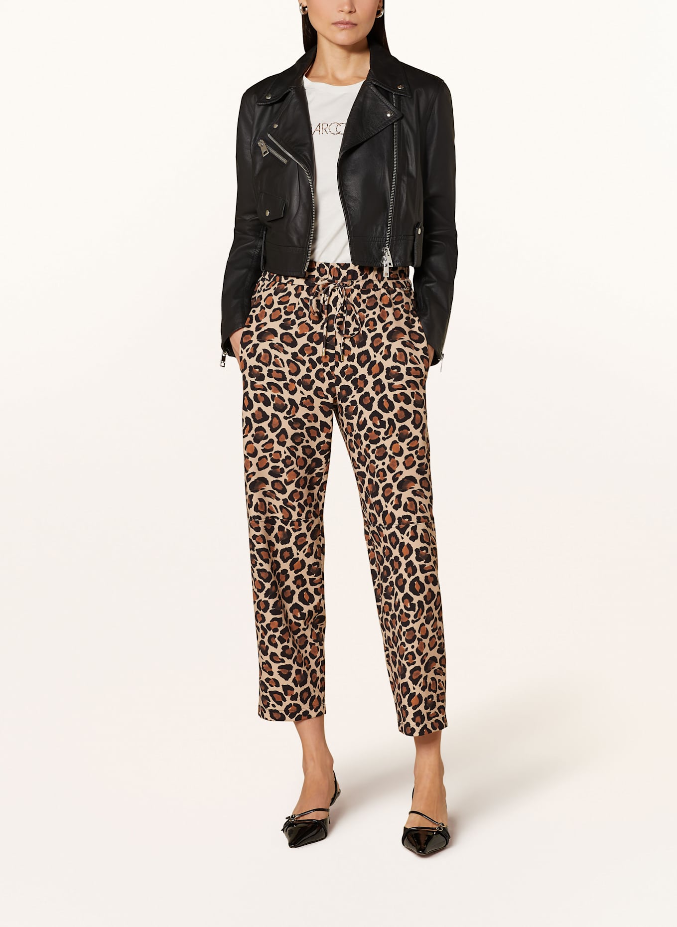 MARC CAIN 7/8 trousers RANCHI: 610 light stone