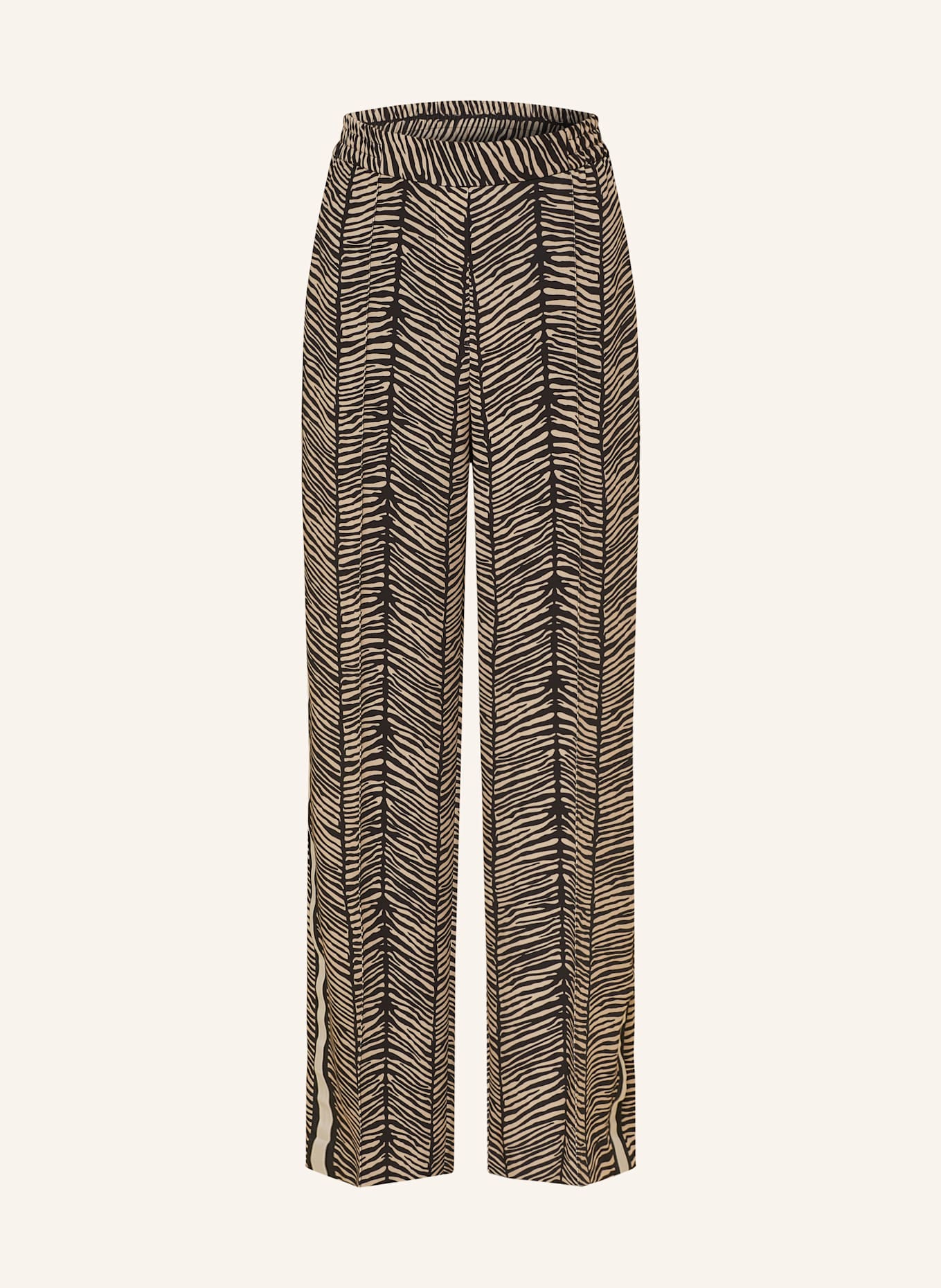 MARC CAIN Marlenehose WASHINGTON mit Galonstreifen: 900 BLACK