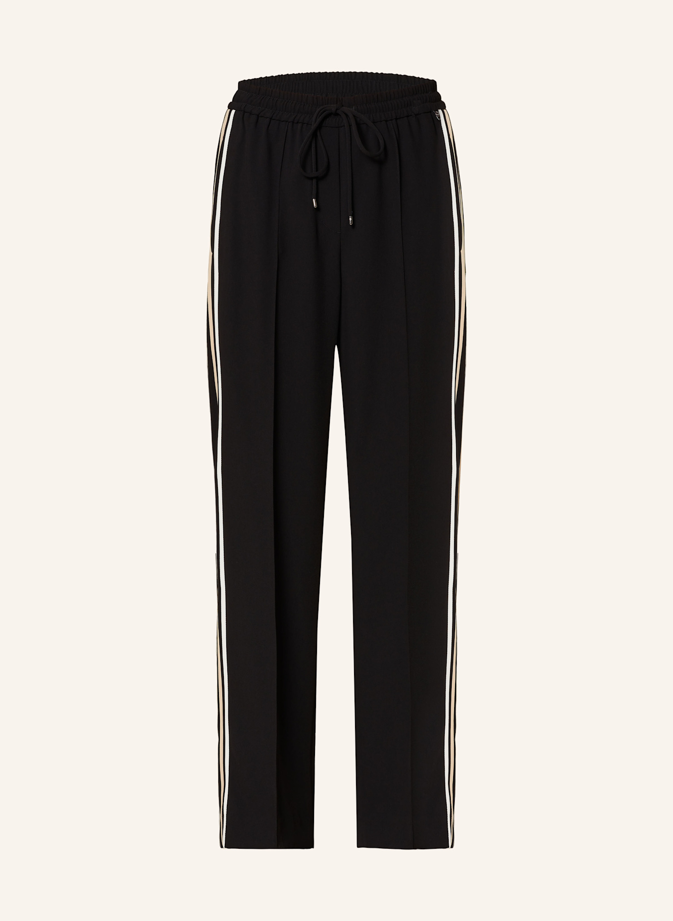 MARC CAIN Wide leg trousers WASHINGTON: 900 BLACK