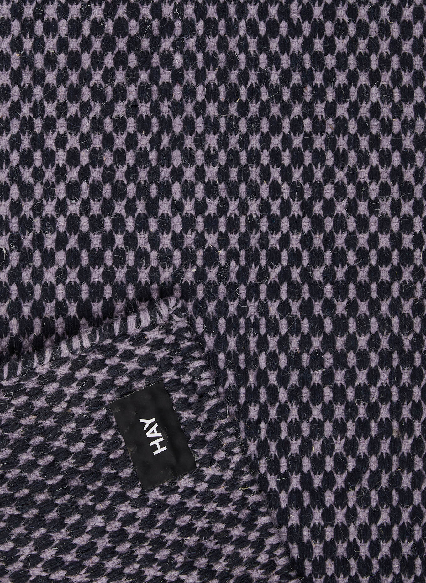 HAY Fußmatte MOIRÉ: SCHWARZ / LILA