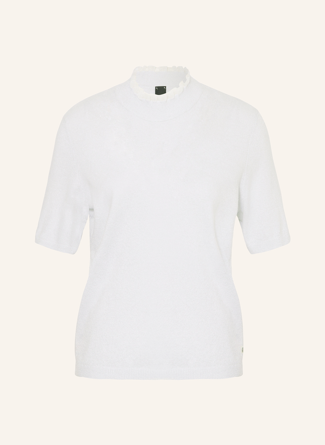 MARC CAIN Strickshirt mit Glitzergarn: 800 silver