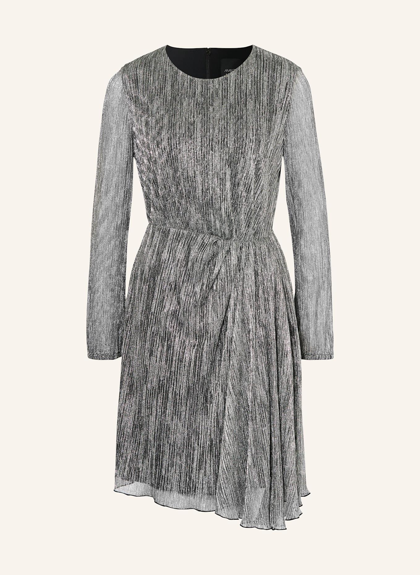 MARC CAIN Kleid mit Glitzergarn: 800 silver