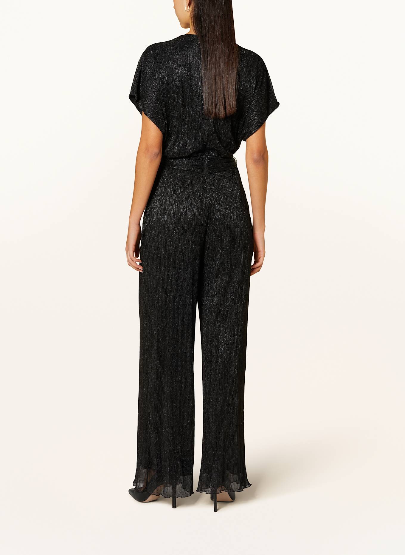 MARC CAIN Jumpsuit mit Glitzergarn, Farbe: 900 BLACK (Bild 3)