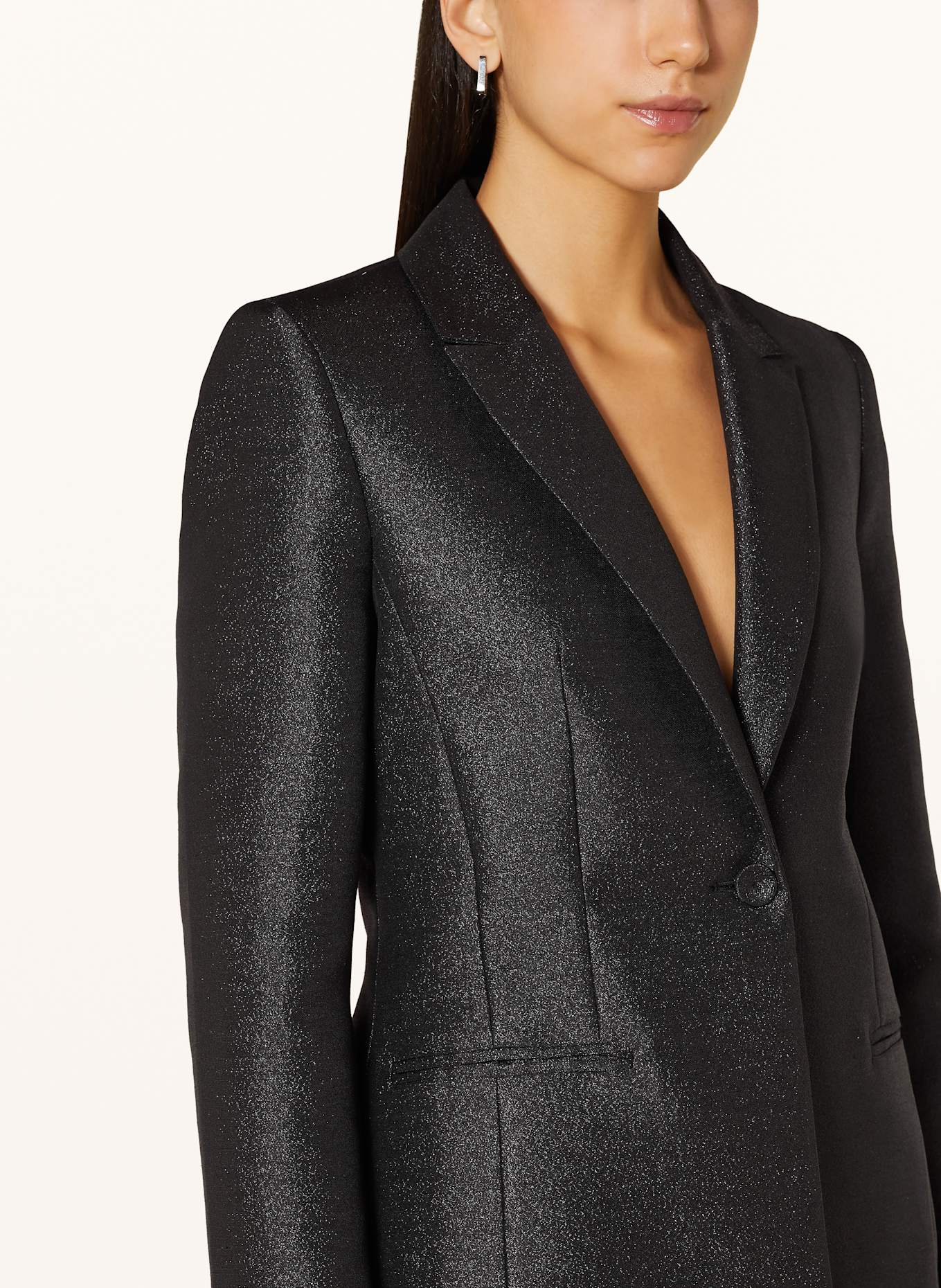 MARC CAIN Blazer mit Glitzergarn, Farbe: 900 BLACK (Bild 4)