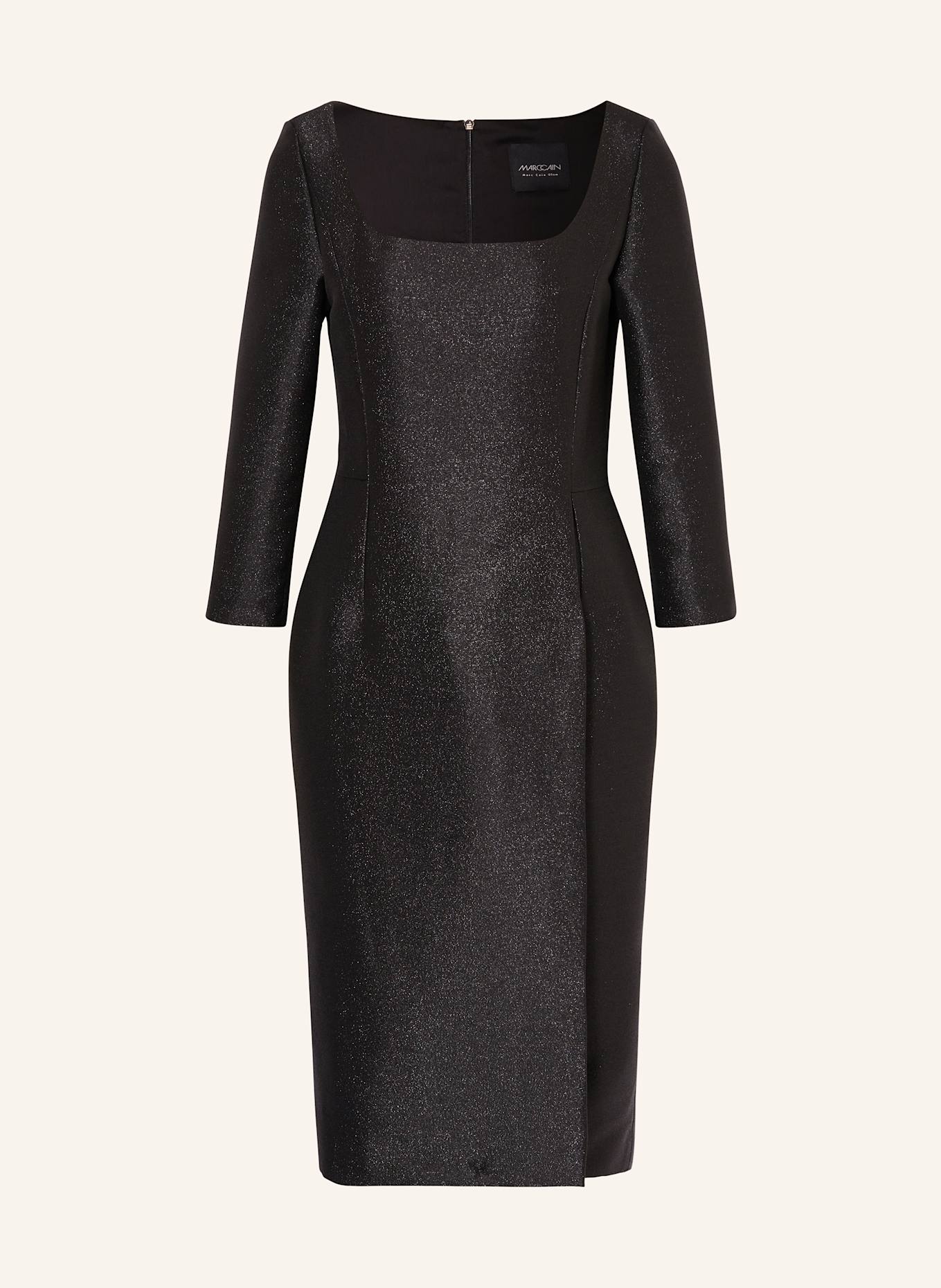 MARC CAIN Dress with glitter thread: 900 BLACK