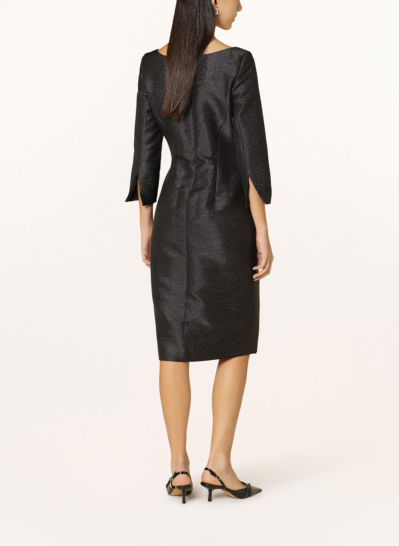 MARC CAIN Dress with glitter thread: 900 BLACK