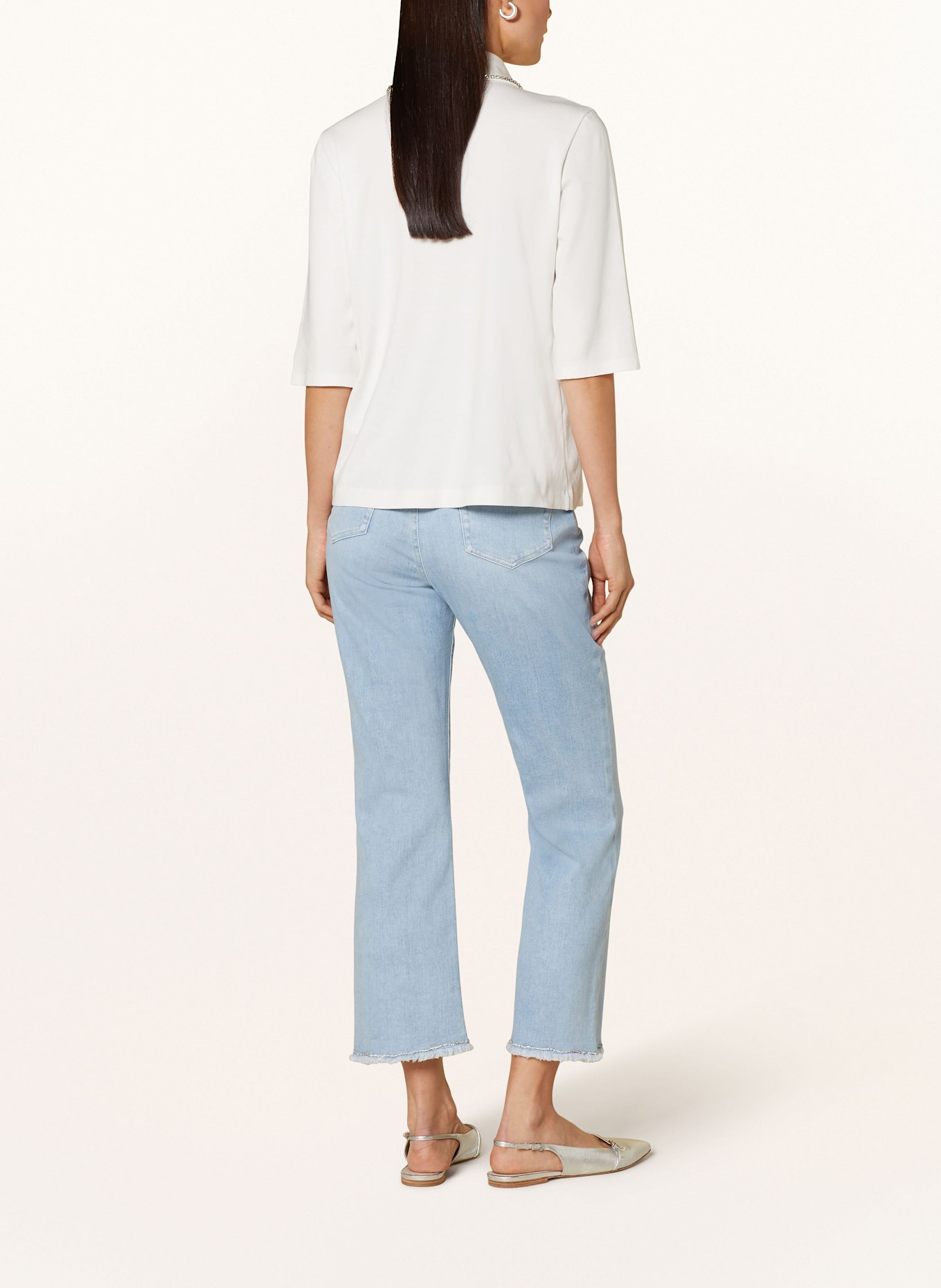 MARC CAIN 7/8-Jeans FORLI mit Schmucksteinen: 351 baby blue