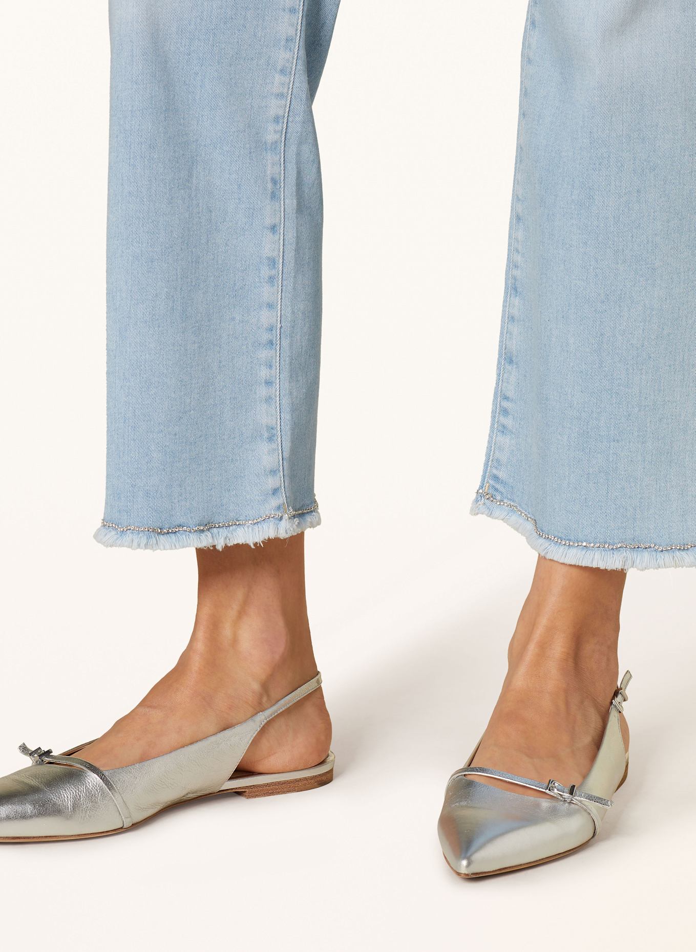 MARC CAIN 7/8-Jeans FORLI mit Schmucksteinen: 351 baby blue