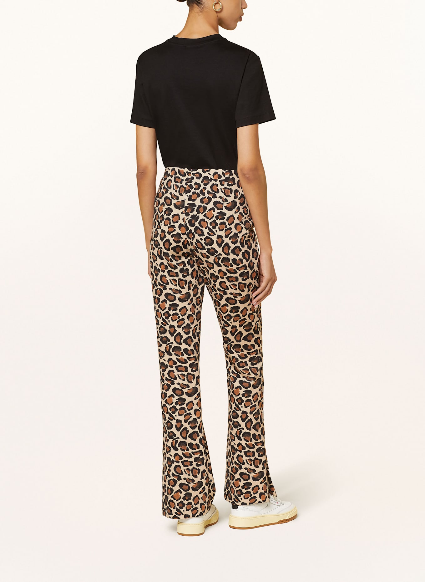 MARC CAIN Jersey pants FREDERICA: 610 light stone