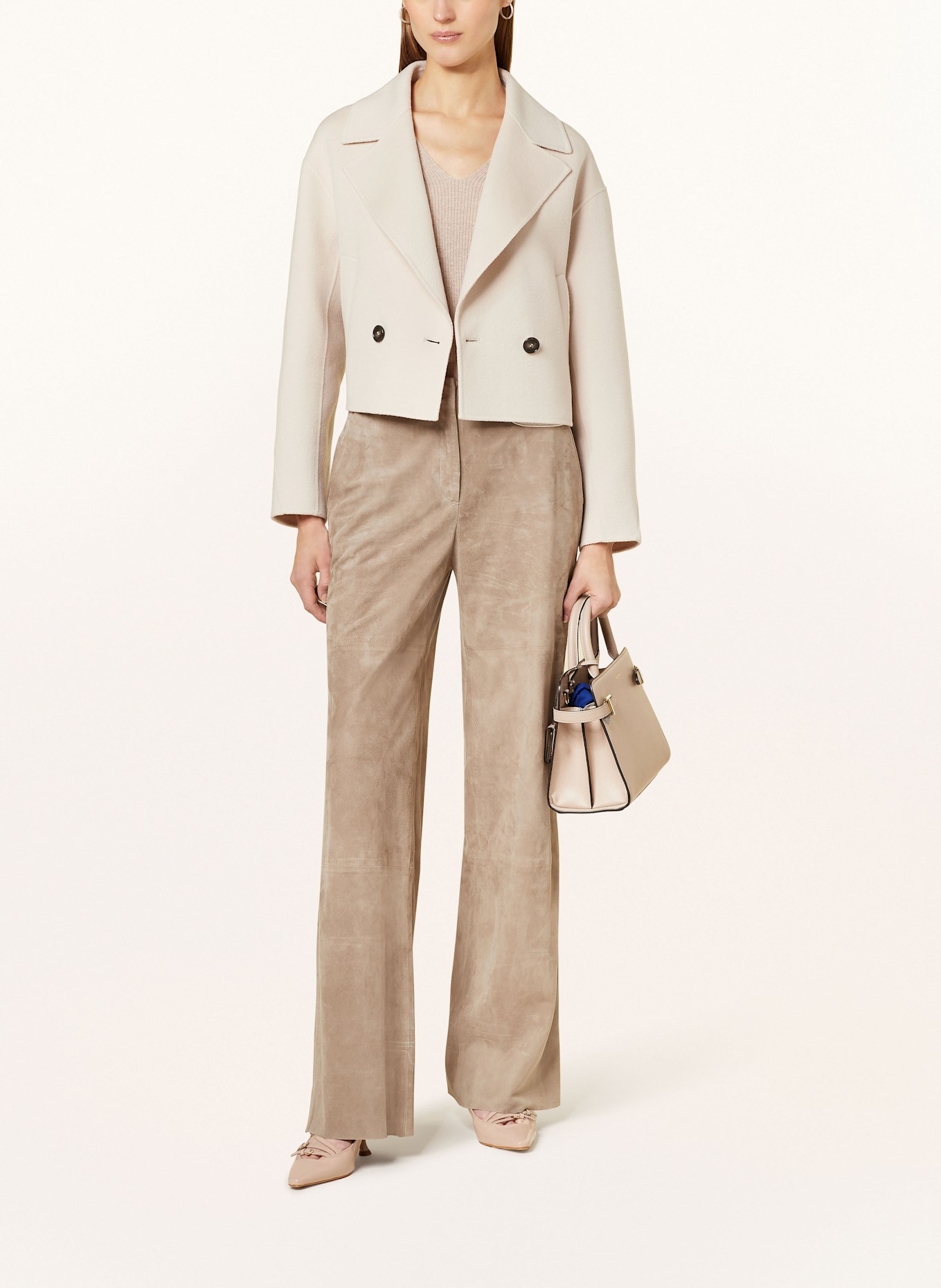 MARC CAIN Pea coat: 127 deep pearl