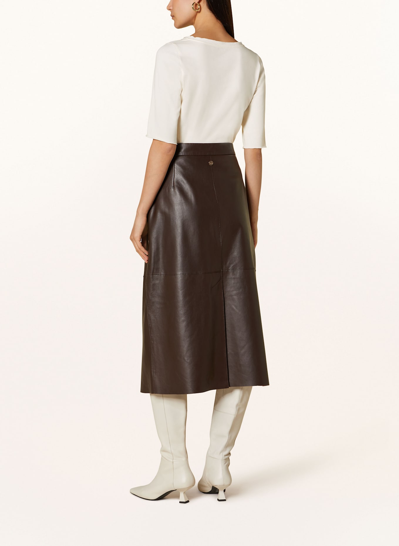 MARC CAIN Tričko s 3/4 rukávem: 112 bright ecru