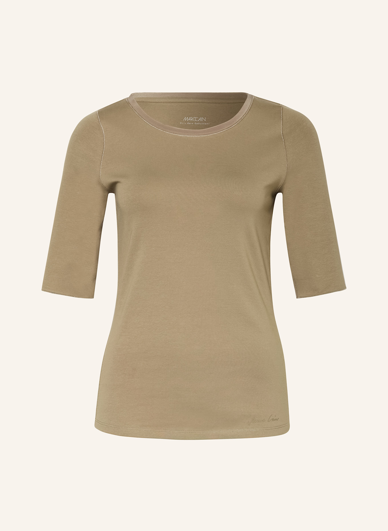 MARC CAIN Shirt mit 3/4-Arm: 581 sage powder