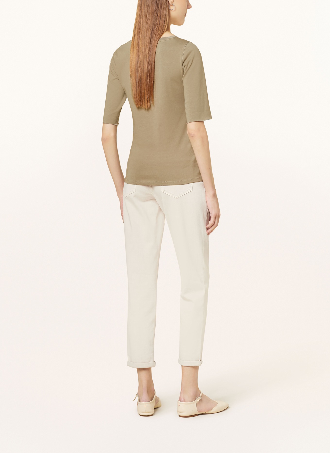 MARC CAIN Shirt mit 3/4-Arm: 581 sage powder