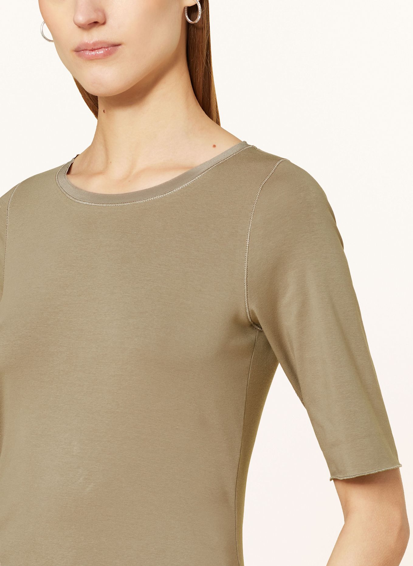 MARC CAIN Shirt mit 3/4-Arm: 581 sage powder