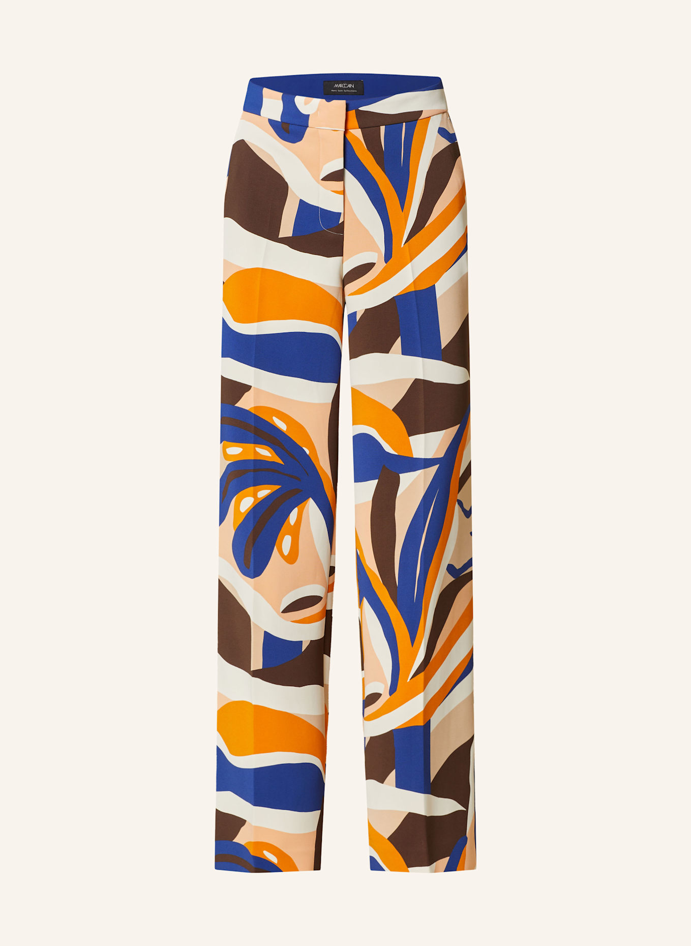 MARC CAIN Wide leg trousers WUKARI: 368 deep royal blue