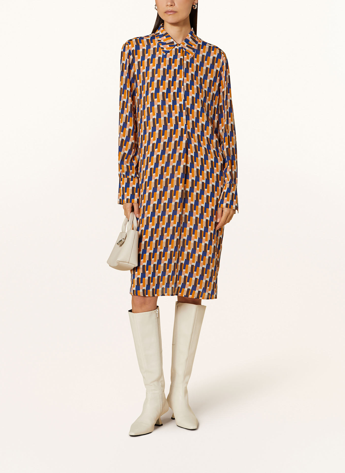 MARC CAIN Shirt dress: 368 deep royal blue