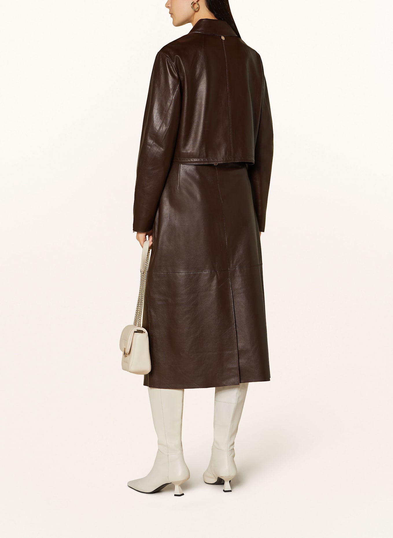 MARC CAIN Kožená bunda: 699 dark wood