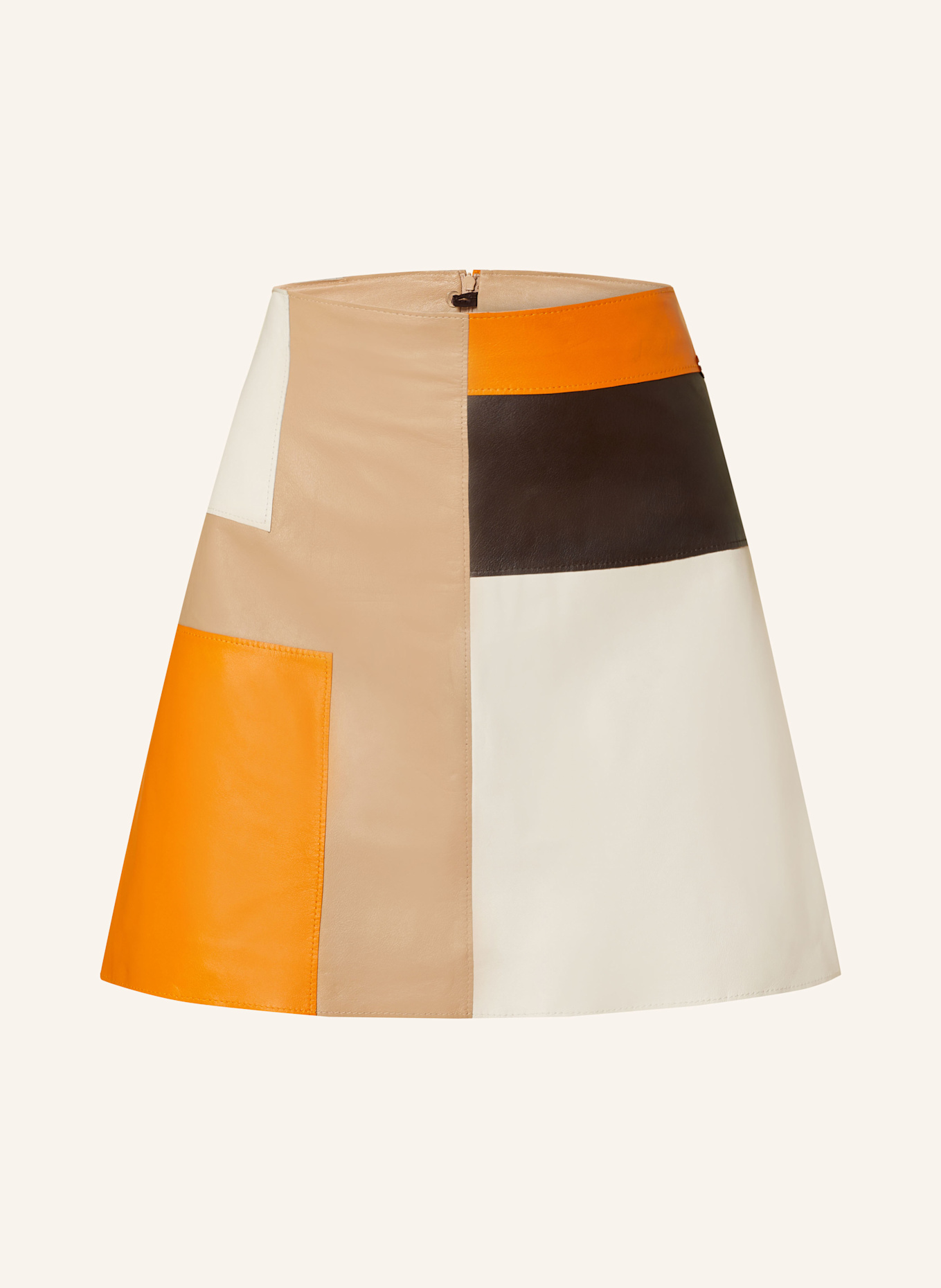 MARC CAIN Lederrock: 445 bright pumpkin