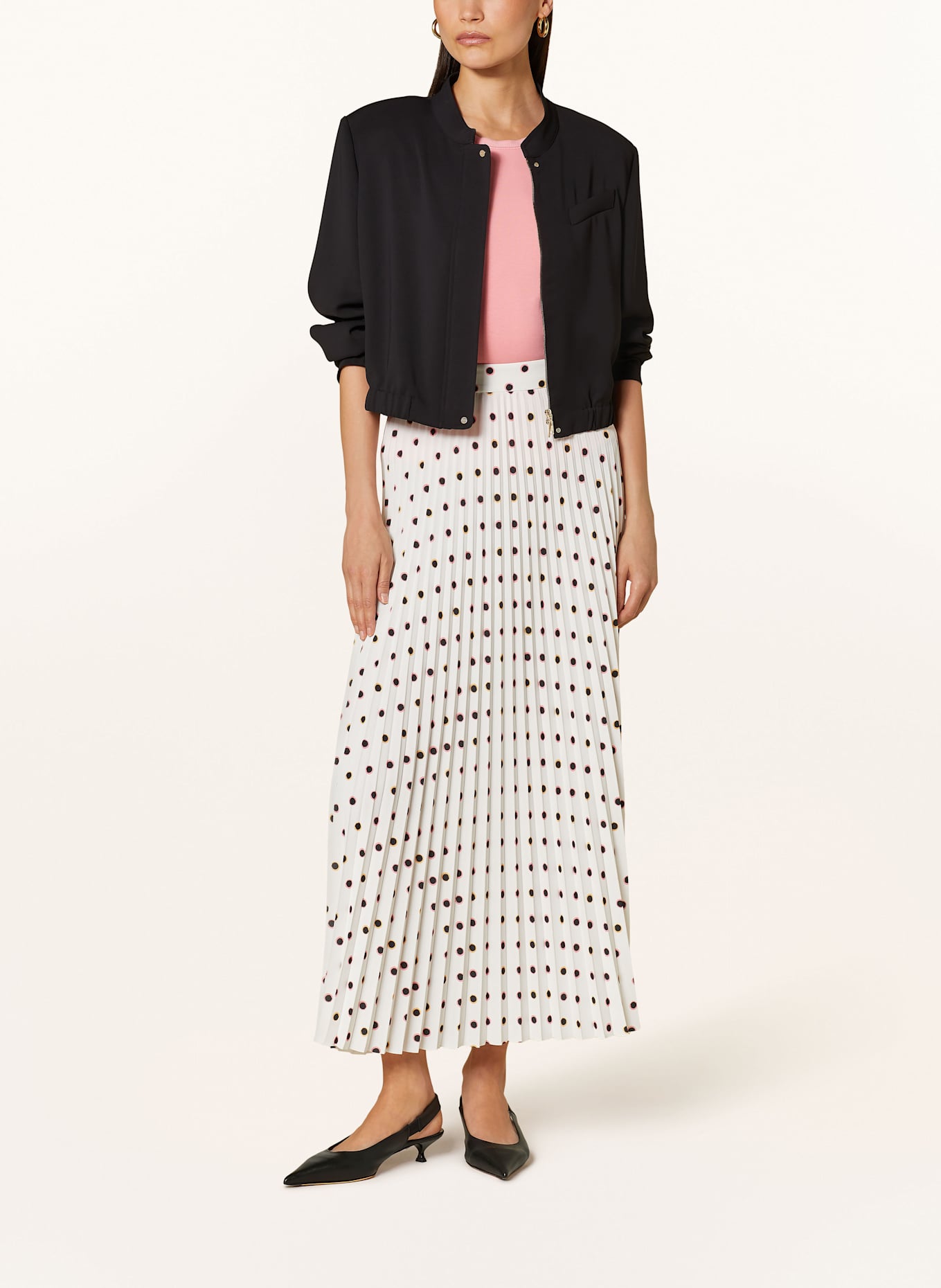 MARC CAIN Cropped-Blouson: SCHWARZ