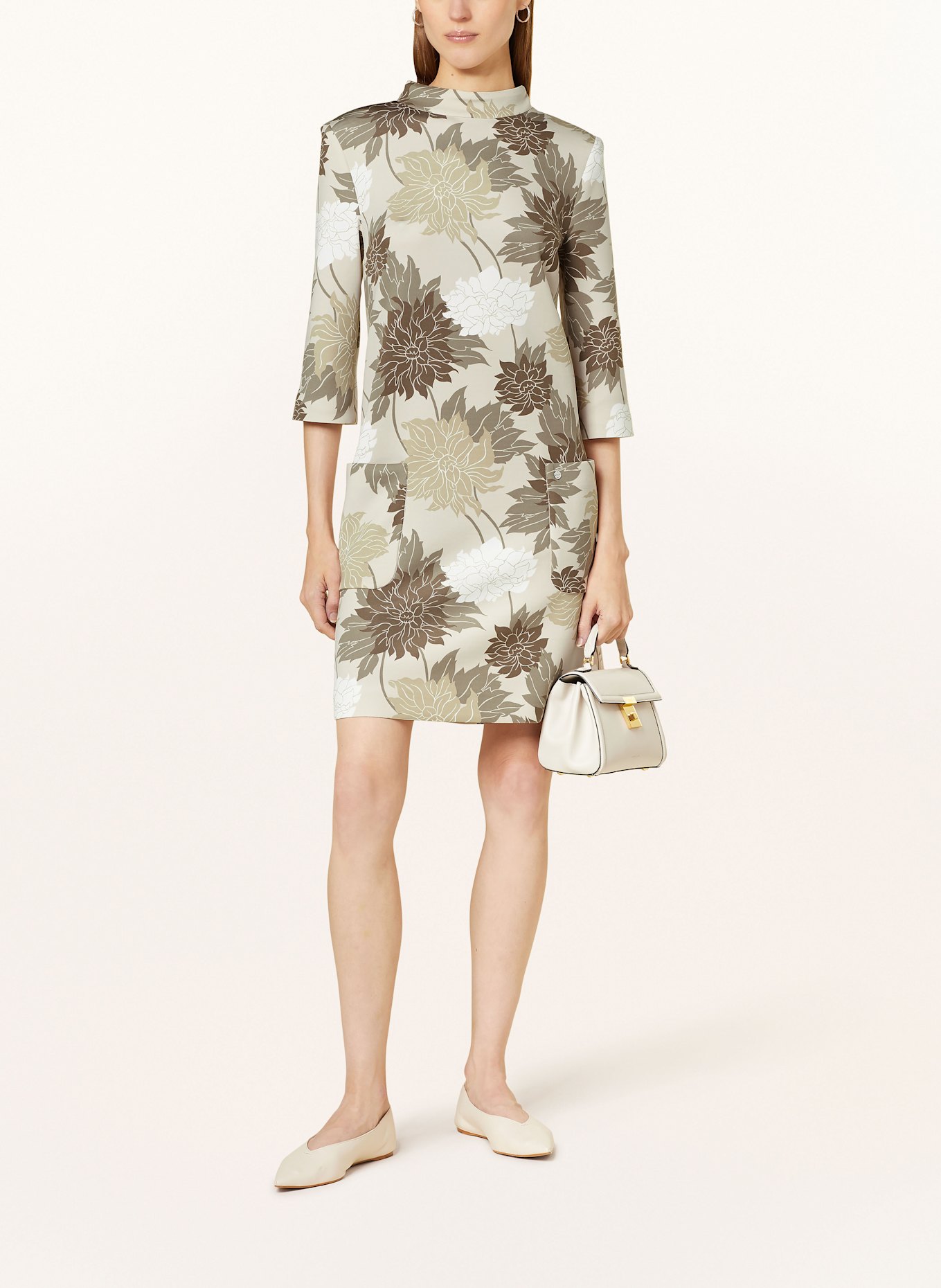 MARC CAIN Dress with 3/4 sleeves: 127 deep pearl