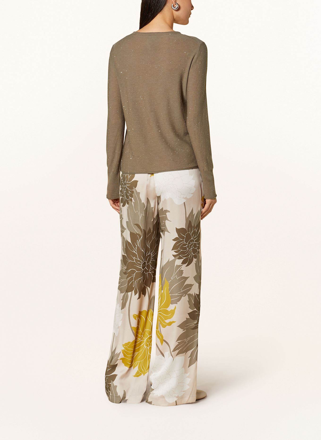 MARC CAIN Sweater with sequins: 581 sage powder