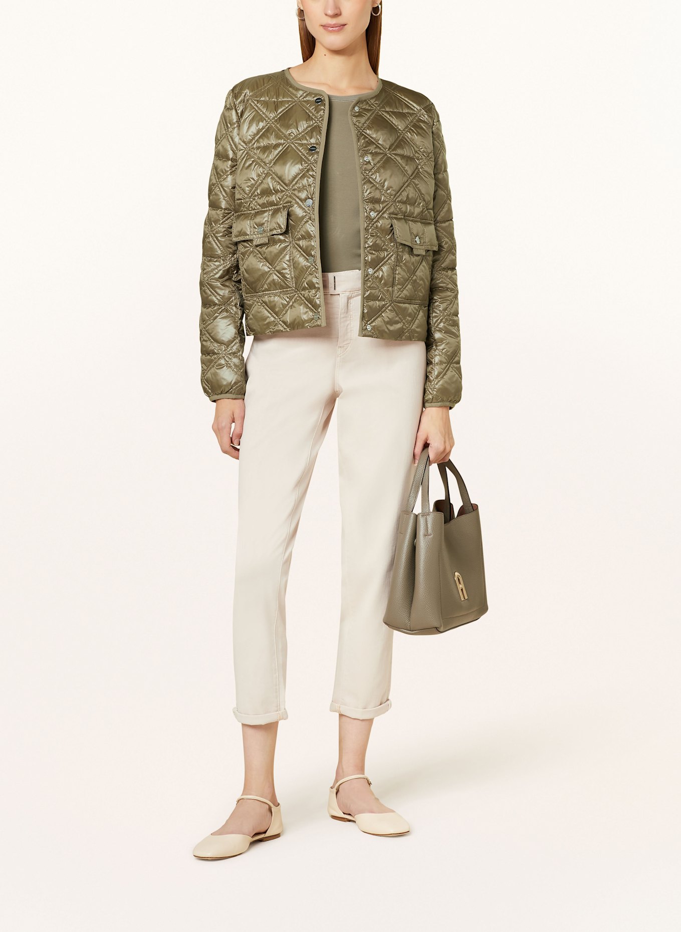 MARC CAIN Kurtka pikowana: 581 sage powder