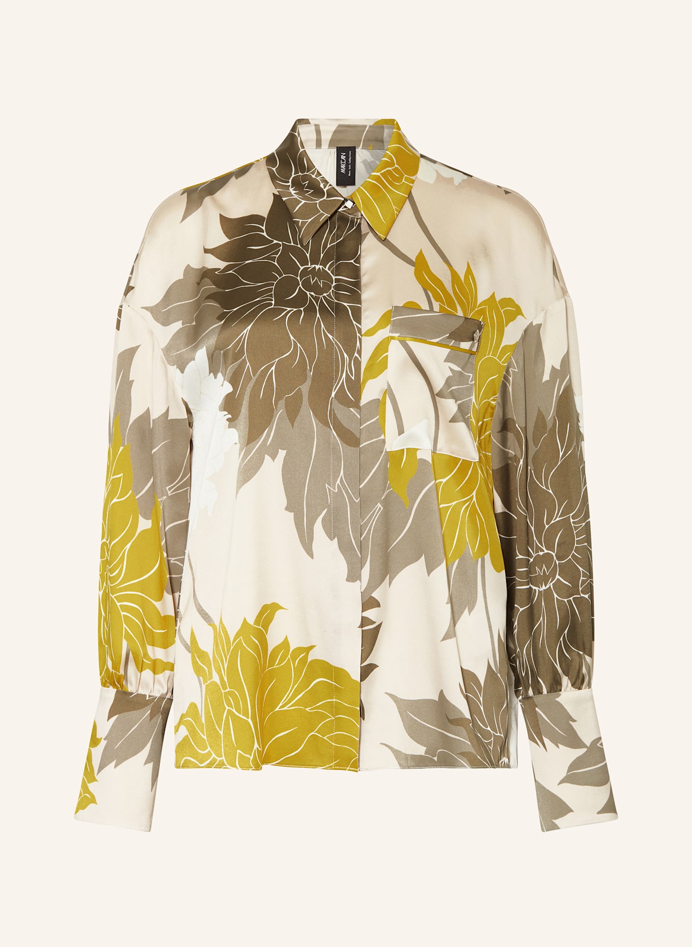 MARC CAIN Koszula z jedwabiu: 127 deep pearl