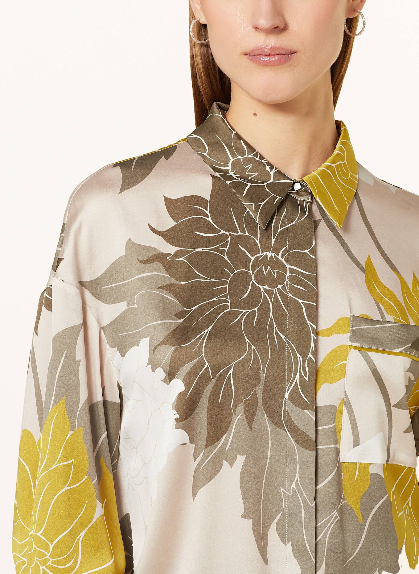 MARC CAIN Koszula z jedwabiu: 127 deep pearl