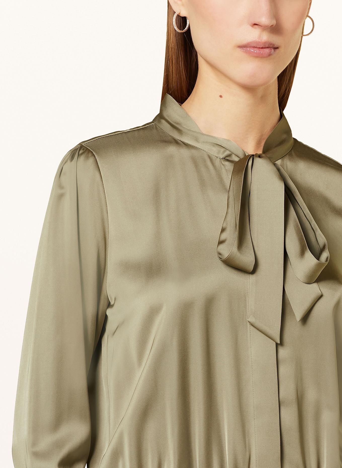 MARC CAIN Satinkleid mit Schluppe: 581 sage powder