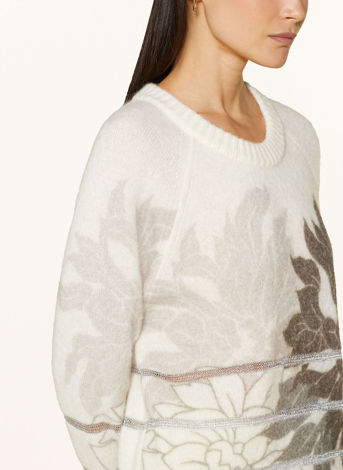 MARC CAIN Pullover mit Alpaka und Glitzergarn: 110 off